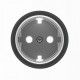 ENCHUFE CRISTAL NEGRO CON TOMA TIERRA NIESSEN SKYMOON N8688.9CN