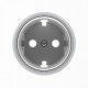 ENCHUFE CROMO CON TOMA TIERRA NIESSEN SKYMOON N8688.9CR