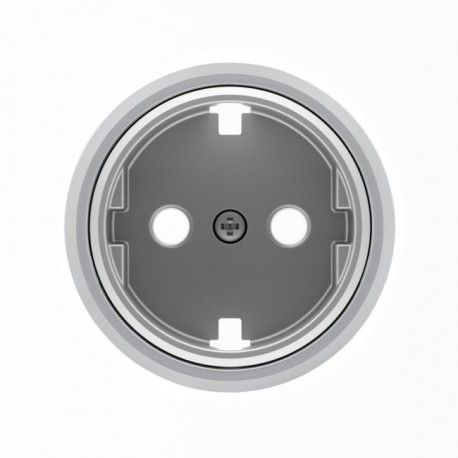ENCHUFE CROMO CON TOMA TIERRA NIESSEN SKYMOON N8688.9CR