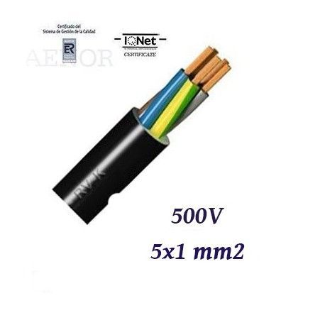 MANGUERA BLANCA 4X1MM2 H05VVF
