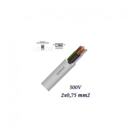 MANGUERA BLANCA 2X1MM2 H05VVF