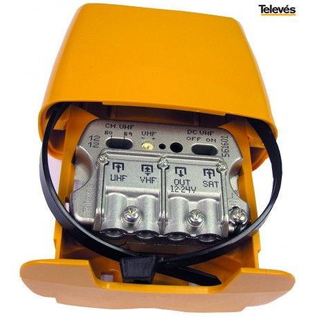AMPLIFICADOR DE mástil NANOKOM 3 ENTRADAS 1 SALIDA U-VMIX FI TELEVES 561601