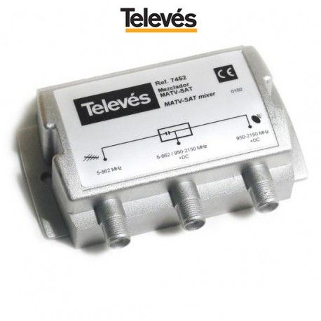 MEZCLADOR TERRESTRE SATELITE MATV TELEVES 745210