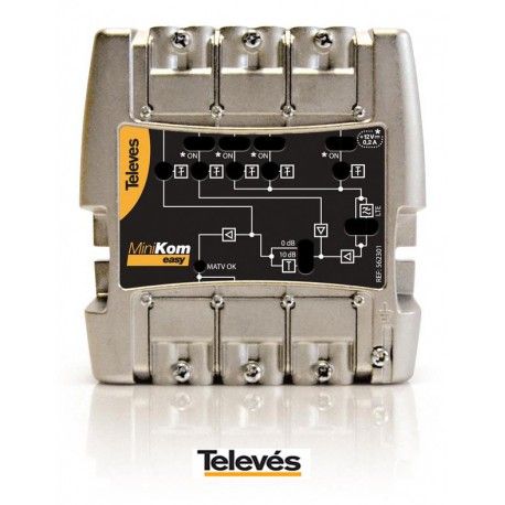 AMPLIFICADOR DE LINEA COMPACTO MINIKOM TELEVES 562301