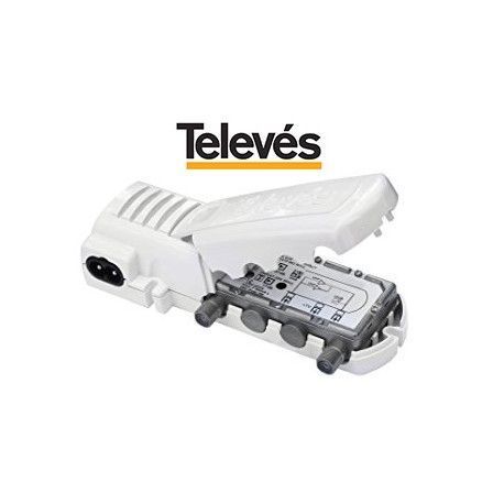 FUENTE DE alimentación PARA ANTENA DE VIVIENDA 1 ENTRADA 2 SALIDAS TELEVES 550101