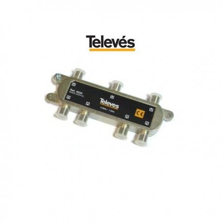 REPARTIDOR INTERIOR DE 6 DIRECCIONES 10DB 5/1000MHZ TELEVES 4534