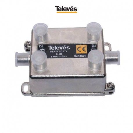 DERIVADOR INTERIOR 4 DIRECCIONES 14DB 5/1000MHZ TELEVES 4573
