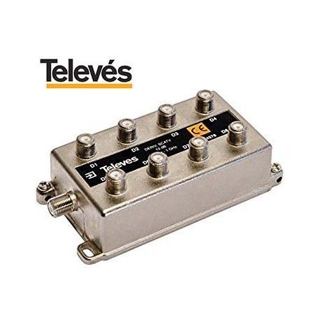 DERIVADOR INTERIOR 8 DIRECCIONES 12DB 5/1000MHZ TELEVES 4578