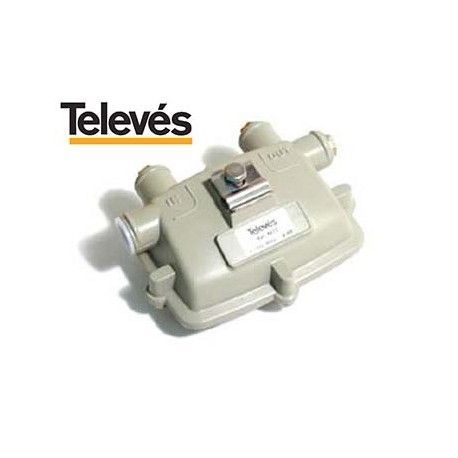 DERIVADOR PARA EXTERIOR 4 SALIDAS 11DB Y 5/8 EN PASO 5/1000MHZ TELEVES 4613