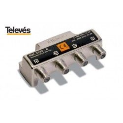 DERIVADOR INTERIOR 2 DIRECCIONES 23DB TIPO C CONECTORES F TELEVES 5133