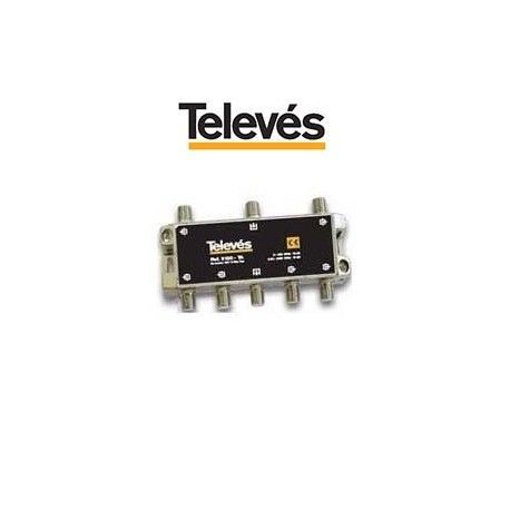 DERIVADOR INTERIOR 6 DIRECCIONES 18DB TIPO TA CONECTORES F TELEVES 5135