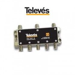 DERIVADOR INTERIOR 6 DIRECCIONES 24DB TIPO B CONECTORES F TELEVES 5137
