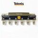 DERIVADOR INTERIOR 4 DIRECCIONES 28/29DB TIPO F CONECTOR F TELEVES 5145