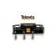REPARTIDOR 2 SALIDAS 4/5DB 5/2400MHZ CONECTORES F TELEVES 5150