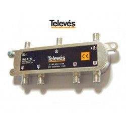 REPARTIDOR 5 DIRECCIONES 10/12DB+ PAU CONECTORES F TELEVES 5160