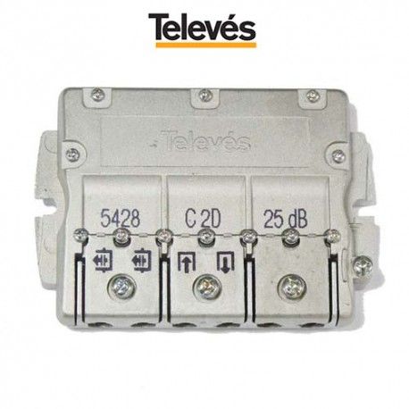 DERIVADOR 2 SALIDAS 24DB TIPO C EASYF TELEVES 5428