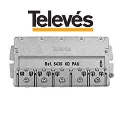 REPARTIDOR 6 DIRECCIONES 11/14DB + PAU EASYF TELEVES 5430