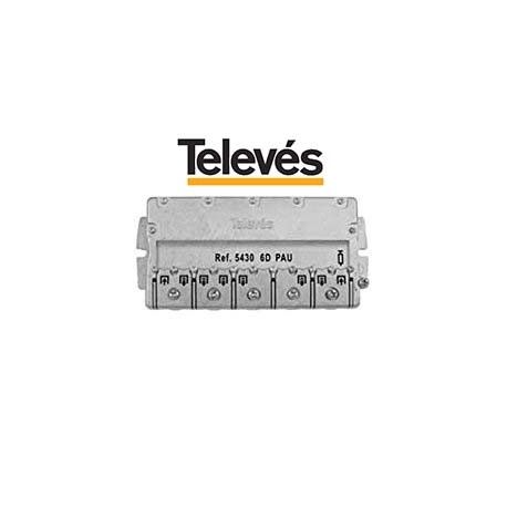 REPARTIDOR 6 DIRECCIONES 11/14DB + PAU EASYF TELEVES 5430