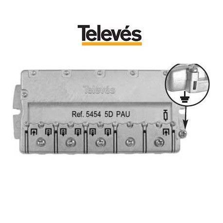 REPARTIDOR 5 DIRECCIONES 11/13DB + PAU EASYF TELEVES 5454