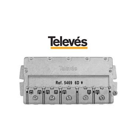 REPARTIDOR 6 DIRECCIONES 15DB + PAU EASYF TELEVES 5469