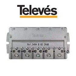DERIVADOR 6 DIRECCIONES TV-SAT 24DB EASYF TELEVES 5494