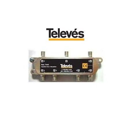 REPARTIDOR 6 DIRECCIONES 12/17DB CONECTOR F TELEVES 7441