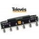 DERIVADOR INTERIOR 4 SALIDAS 12DB CONECTOR F 5/2400MHZ TELEVES 514110