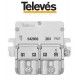 REPARTIDOR MINI 2 DIRECCIONES 4,5/4,3DB + PAU EASYF TELEVES 542903