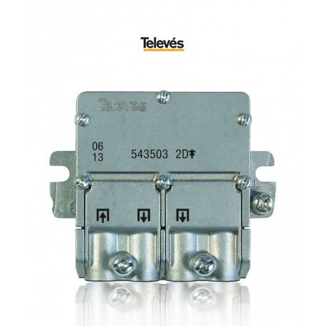 REPARTIDOR MINI 2 DIRECCIONES 4,5/4DB EASYF TELEVES 543503