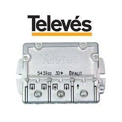 REPARTIDOR INTERIOR 3 DIRECCIONES 9/8DB + PAU EASYF TELEVES 543902