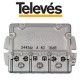 DERIVADOR INTERIOR 4 DIRECCIONES 17DB CONECTOR F TELEVES 544502