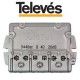 DERIVADOR INTERIOR 4 DIRECCIONES 20DB CONECTOR F TELEVES 544602