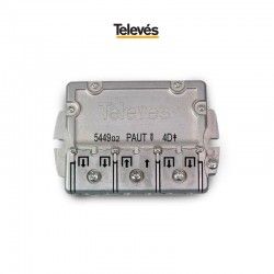 REPARTIDOR 4 DIRECCIONES 9/7,5DB + PAU CONECTOR F TELEVES 544902