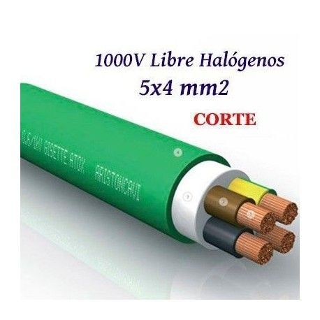 MANGUERA RZ1-K 5X4 MM2 LIBRE HALOGENOS 1000V