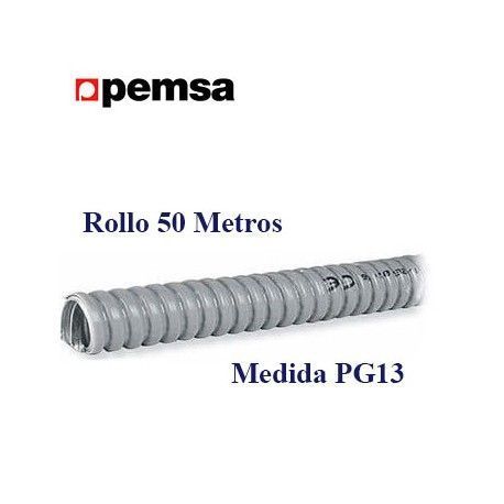 ROLLO 50MTS TUBO HELICOIDAL ECOFLEX METRICA PG-13 PEMSA THAPG13