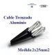 CABLE TRENZADO DE ALUMINIO 2x25MM 1000V - PRECIO POR METROS