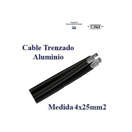 CABLE TRENZADO DE ALUMINIO 4x25MM 1000V - PRECIO POR METROS