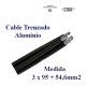 CABLE TRENZADO DE ALUMINIO 3x95+54,6MM 1000V - PRECIO POR METROS