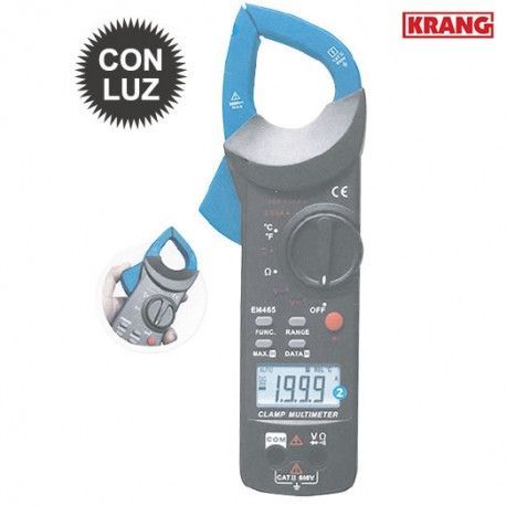 PINZA AMPERIMETRICA CAT II C/TEMPERATURA 7 FUNCIONES K35266 KRANG