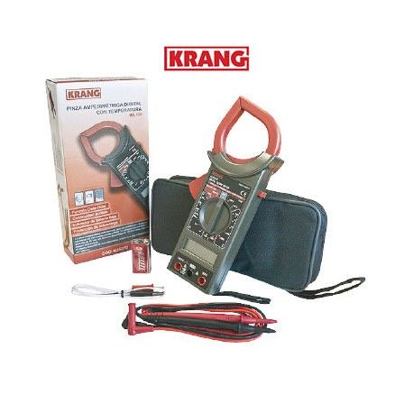 PINZA AMPERIMETRICA C/TEMPERATURA 6 FUNCIONES K35270 KRANG