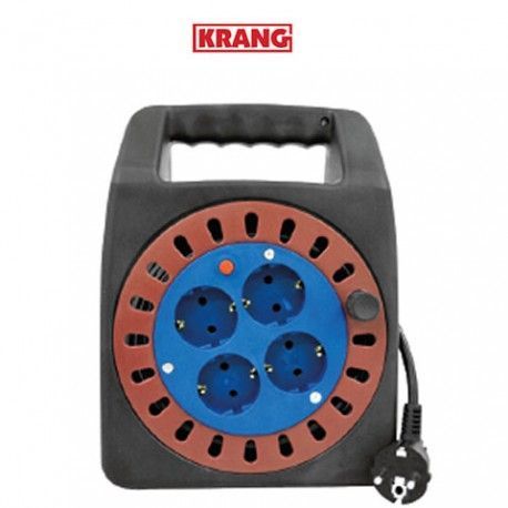 ENROLLACABLE 4 TOMAS 10MTS MANGUERA 3X1,5MM2 K23310 KRANG