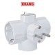 ENCHUFE CLAVIJA TRIPLE SCHUCKO CON INDICADOR KRANG K18030