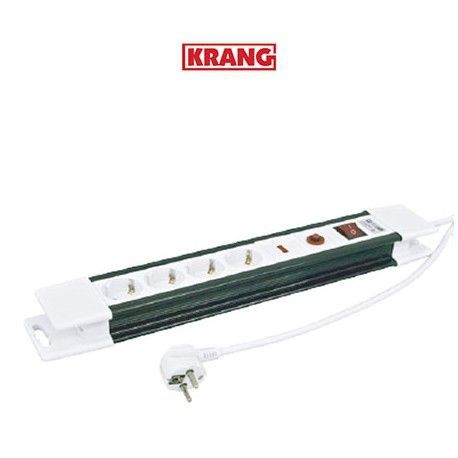 REGLETA ALARGADERA 4 TOMAS CON PROTECCION MANGUERA 3X1,5MM Y 1,5 METROS KRANG K19550