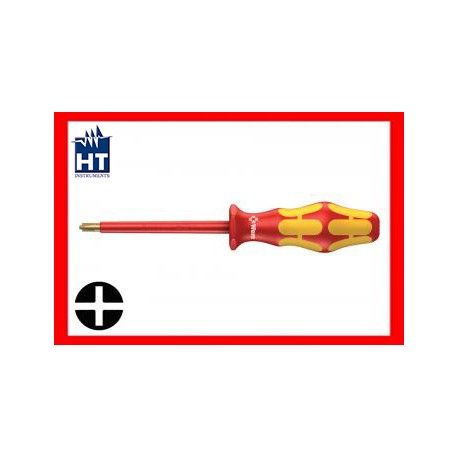 DESTORNILLADOR PUNTA PHILIPS/PLANO PH/S 1X80MM AISLADO 1000V HT 006380