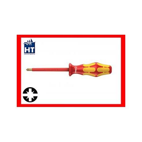 DESTORNILLADOR PUNTA POZIDRIV/PLANO PZ/S1X80MM AISLADO 1000V HT 006190