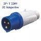 CLAVIJA AEREA CETAC 2P+T 32A IP44 220V