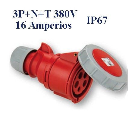 BASE AEREA CETAC 3P+N+T 16A IP44 380V