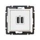 CARGADOR DOBLE USB BLANCO LEGRAND VALENA 770470