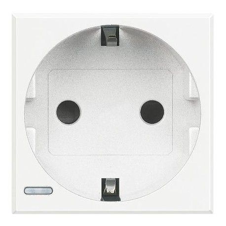 BASE DE ENCHUFE BLANCA 16A 2P+T BTICINO AXOLUTE HD4141