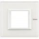 MARCO 1 ELEMENTO CRISTAL BLANCO BTICINO AXOLUTE HA4802VBB